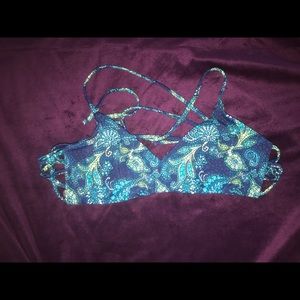 paisley bathing suit top